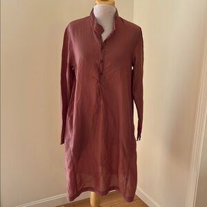 C P Shades small mauve Long Sleeve jasmine tunic Dress.